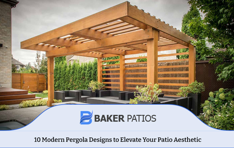 Classic wooden pergola design enhancing outdoor patio